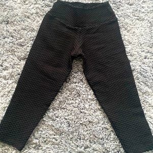 BBB Black Croco Skin - cropped leggings mint